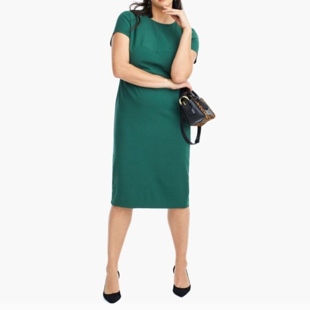 JCrew Green Midi Dress